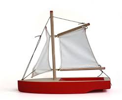 wooden toy boats made from 19th century