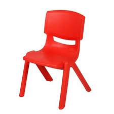plastic chair for children red