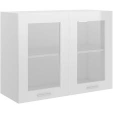 Hanging Glass Cabinet High Gloss White