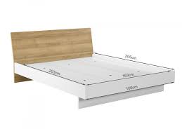 hekla king wooden bed frame white