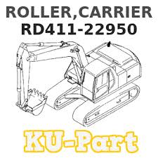 RD411-22950 Kubota ROLLER,CARRIER