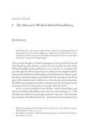 PDF) The Alternative World of Michel Houellebecq