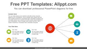 Round Semi Cycle Powerpoint Diagram Template