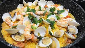 easy seafood yellow rice paella style