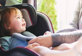child face forward in a car seat