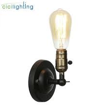 Vintage Knob Switch Wall Sconces Lamp