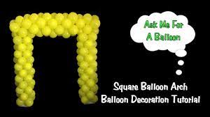 square balloon arch balloon