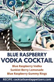 blue raspberry vodka tail