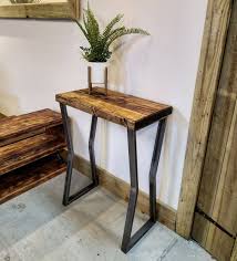 Industrial Console Table Rustic Unique