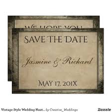 Vintage Style Wedding Nautical Chart Save The Date