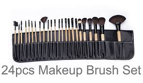 24 pc professional makeup brushes with