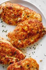 I could teach you to make your own sauce, but this is 'easy chicken parmesan and that wouldn't be easy. Parmesan Crusted Chicken Cafe Delites