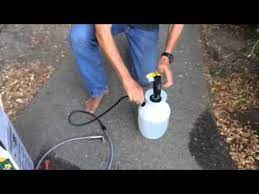 a weed sprayer camping shower
