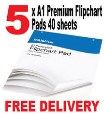 Details About 5 X A1 Flipchart Pads Premium Flip Chart Paper Pad 40 Sheets
