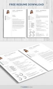 Download Free Resume Template With Matching Cover Letter