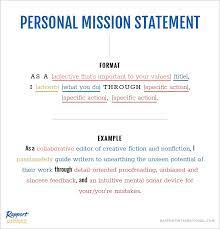 personal mission statement that resonates