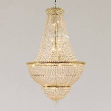 Shop French Empire 24 Light 36 In Gold Finish Crystal Chandelier Round Large Large Chandelier Overstock 29932057