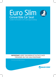 User Manual Maxi Cosi Euro Slim