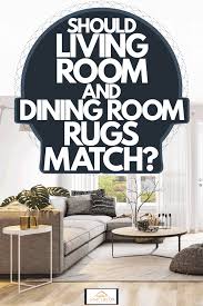 living room and dining room rugs match