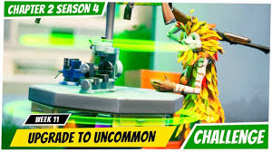 How are weapons upgraded in fortnite season 5? Upgrade Weapons To Uncommon Rarity Fortnite Challenges Guide Youtube