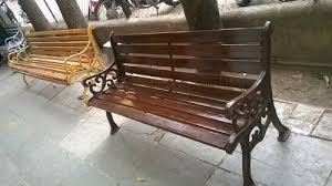 Color Coated Wooden Garden Bench Size