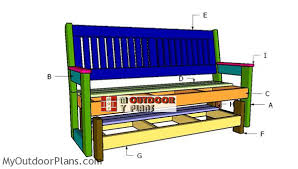 glider bench plans myoutdoorplans