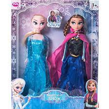 Bộ đồ chơi 2 búp bê Elsa và Anna kích thước lớn cao 48cm - Búp bê Thương  hiệu OEM