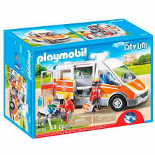 Porqué regalar juego jenga juguettos. Playmobil City Life Ambulancia Con Luces Y Sonido 6685