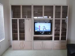 Wall Unit W Lighting All Light Oak