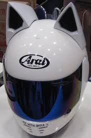 Fiberglass ears are firmly fixed to the body of the helmet, but in case of an accident, they are destroyed without any danger, states the company's website. Well That S An Interesting Helmet Mod Motorcycles