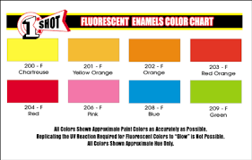one shot paint color chart