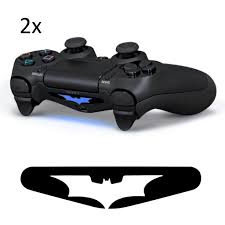 Gng 2x Led White Batman Light Bar Decal Sticker For Playstation 4 Ps4