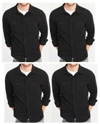 Details About Mens Old Navy Micro Performance Fleece Shirt Jacket Black Size Xl 37 Price Nwt