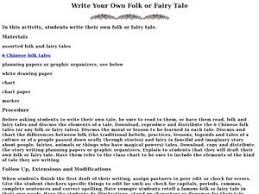 Fairy Tale Elements Chart Lesson Plans Worksheets