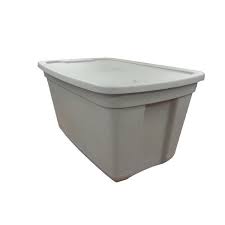 Buyers products heavy duty poly storage bins provide a dry space for storing loose materials like salt, feed, or sand. Hdx 20 Gal Storage Bin In Grey 2020 4410408 The Home Depot