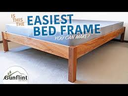 Super Simple Queen Bed Frame Diy In A