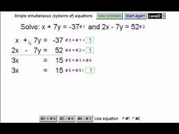Simultaneous Linear Systems Of