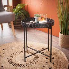 Home Essentials Black Tray Table