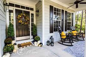 how to make your fall porch cozy over