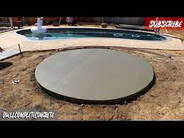 Perfect Concrete Circle Slab