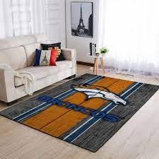 denver broncos soft area rug living