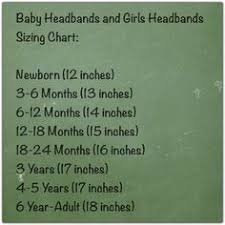 Baby Headbands And Girls Headbands Sizing Chart Pup4life