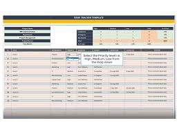 dashboard templates issue tracker template