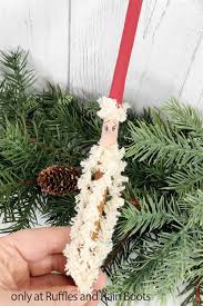 cinnamon stick santa ornaments are a
