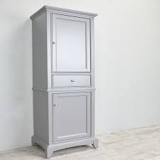 Fresh slim storage cabinet for bathroom. Eviva Elite Stamford 24 Gray Freestanding Linen Side Cabinet Overstock 13934841