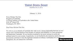 a year after letter to hun sen u s