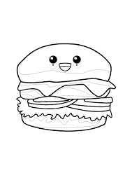 11,000+ vectors, stock photos & psd files. Kawaii Burger Coloring Pages 4 Free Kawaii Food Coloring Sheets 2020