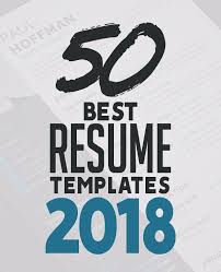 10 best free resume html website templates 2018. 50 Best Resume Templates For 2018 Design Graphic Design Junction
