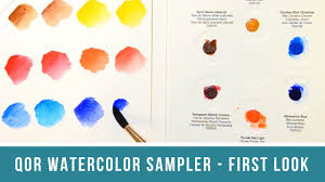 Qor Watercolor Sampler First Impressions Review