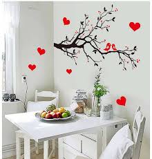 love birds tree branches wall sticker